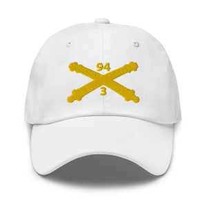 Dad hat - Army - 3rd Bn, 94th Field Artillery Regiment - Arty Br wo Txt