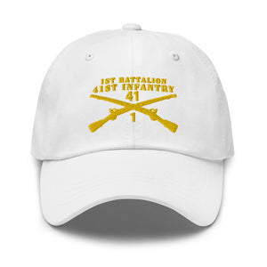 Dad hat - Army - 1st Bn 41st Infantry X 300 - Hat