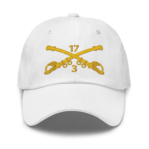 Dad hat - Army - 3rd Squadron 17th Cavalry Regiment Branch wo Txt