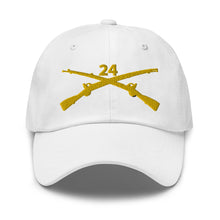 Load image into Gallery viewer, Dad hat - Army - 24th Infantry Regiment Branch wo Txt
