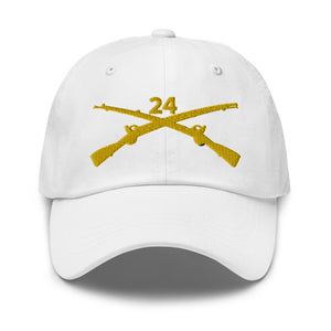 Dad hat - Army - 24th Infantry Regiment Branch wo Txt