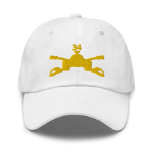 Load image into Gallery viewer, Dad hat - Army - 34th Armor Regiment - Armor Branch wo Txt
