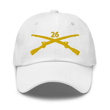 Load image into Gallery viewer, Dad hat - Army - 26th Infantry Regiment - w Infantry Br wo Txt X 300
