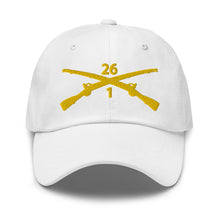 Load image into Gallery viewer, Dad hat - Army - 1st Bn 26th Infantry Regiment - w Infantry Br wo Txt X 300
