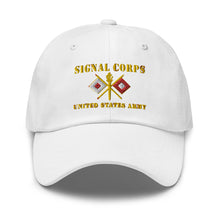 Load image into Gallery viewer, Dad hat - Army - Signal Corps - Branch - US Army X 300DPI
