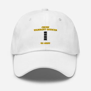 Dad hat - Emblem - Warrant Officer 4 - CW4 - US Army