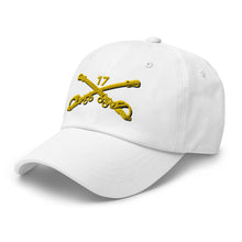 Load image into Gallery viewer, Dad hat - Army - 17th Cavalry Branch wo Txt
