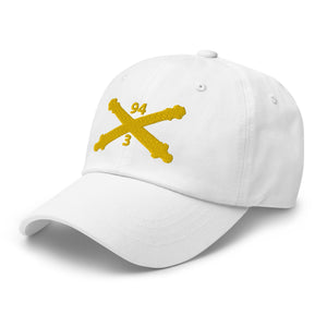 Dad hat - Army - 3rd Bn, 94th Field Artillery Regiment - Arty Br wo Txt