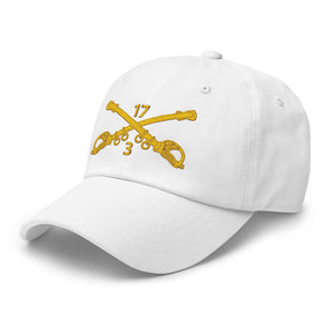 Dad hat - Army - 3rd Squadron 17th Cavalry Regiment Branch wo Txt