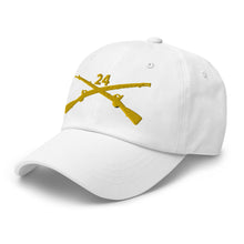 Load image into Gallery viewer, Dad hat - Army - 24th Infantry Regiment Branch wo Txt
