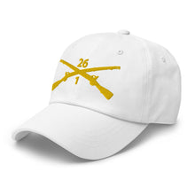 Load image into Gallery viewer, Dad hat - Army - 1st Bn 26th Infantry Regiment - w Infantry Br wo Txt X 300
