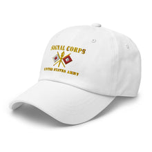 Load image into Gallery viewer, Dad hat - Army - Signal Corps - Branch - US Army X 300DPI
