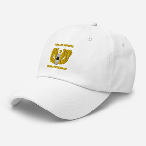 Dad hat - Emblem - Warrant Officer - WO1 - Combat Veteran X 300