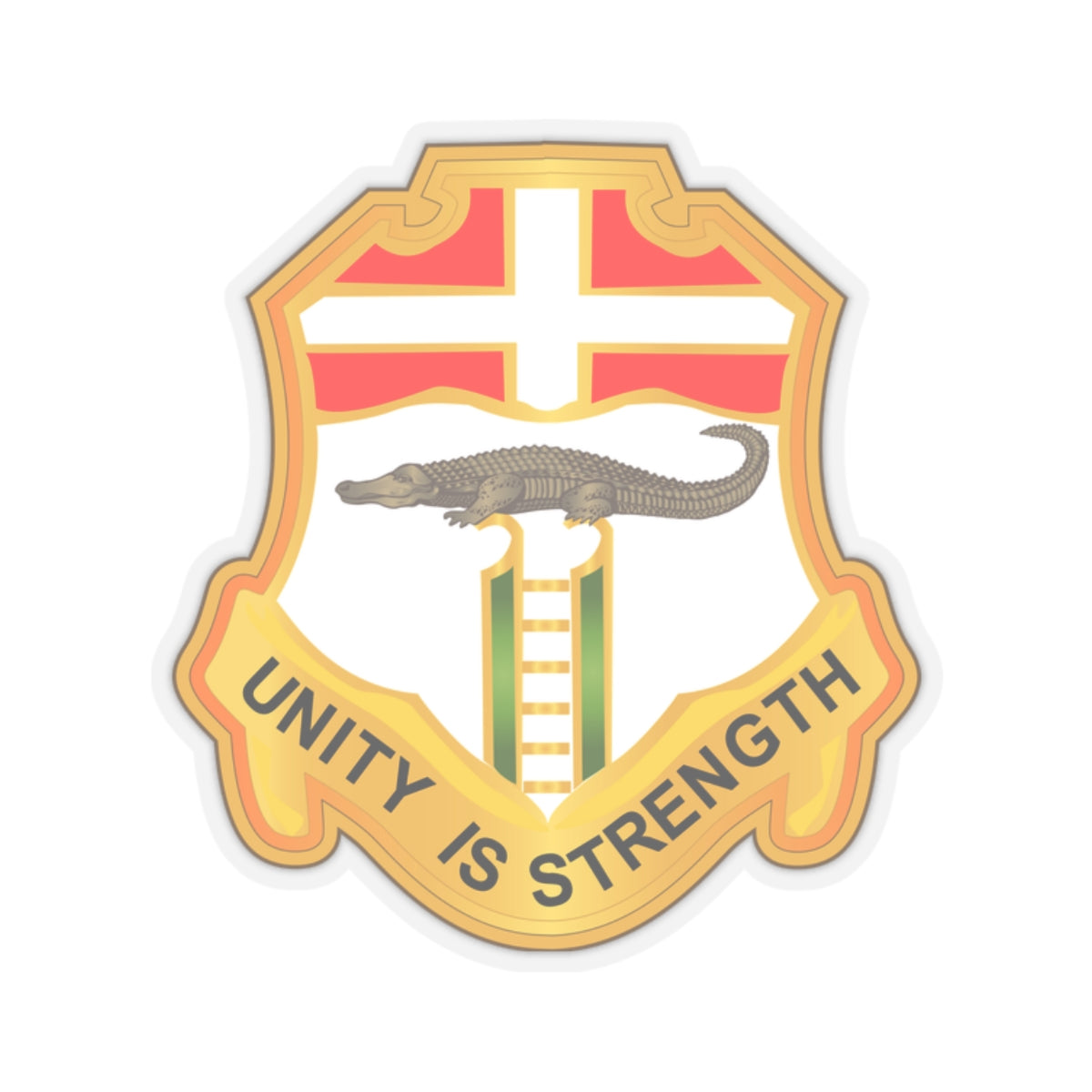 A kiss-Cut Stickers depicting The Army 6th Infantry Regiment