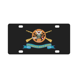 507th Infantry Regiment - PP w Br - RibbonX 300 Classic License Plate