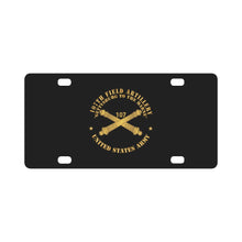 Load image into Gallery viewer, 107th Field Artillery - US Army w Branch X 300 Classic License Plate
