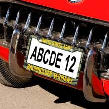 Load image into Gallery viewer, All Over Print License Plate Frame - US Army - Baumholder, Germany
