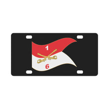 Load image into Gallery viewer, 6th Squadron, 1st Cavalry Regiment - Guidon - Waving X 300 Classic License Plate
