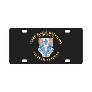 523rd Signal Battalion, (Divisional) with Vietnam Service Ribbons X 300 Classic License Plate