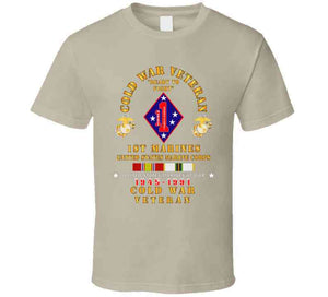 Usmc - Cold War Vet - 1st Marines W Cold Svc X 300 T Shirt