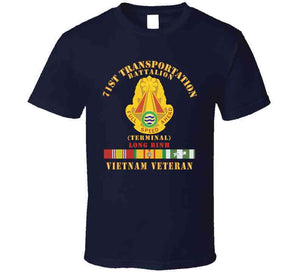 Army - 71st Transportation Battalion -  -terminal - Long Binh -vietnam Vet  W Vn Svc X 300 T Shirt