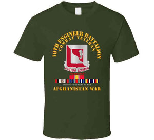 Army 19th Engineer Battalion Afghanistan War W Svc Classic T Shirt, Crewneck Sweatshirt, Hoodie, Long Sleeve