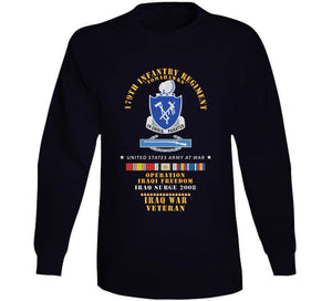 179th Infantry Regiment - Tomahawks - Iraq Surge 2008 W Cib - Oif - Iraq Svc X 300 Classic T Shirt, Crewneck Sweatshirt, Hoodie, Long Sleeve