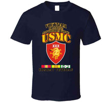 Load image into Gallery viewer, Usmc -  Iii Maf - Combat Vet  W 1 Row Vn Svc Ribbons T Shirt
