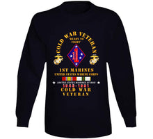 Load image into Gallery viewer, Usmc - Cold War Vet - 1st Marines W Cold Svc X 300 T Shirt
