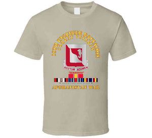 Army 19th Engineer Battalion Afghanistan War W Svc Classic T Shirt, Crewneck Sweatshirt, Hoodie, Long Sleeve