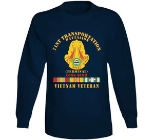 Army - 71st Transportation Battalion -  -terminal - Long Binh -vietnam Vet  W Vn Svc X 300 T Shirt