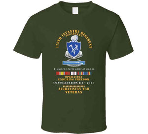 179th Infantry Regiment - Tomahawks - Afghanistan - Consolidation Iii - 2011 W Cib -  Oif - Afghan Svc X 300 T Shirt