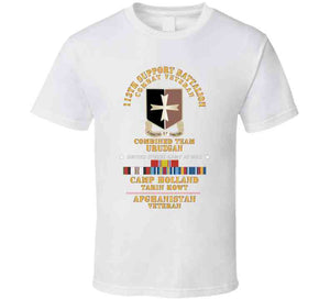 Army - 113th Support Battalion - Camp Holland Afghanistan Vet W Afghan Svc X 300 T Shirt