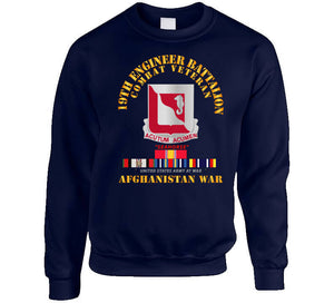 Army 19th Engineer Battalion Afghanistan War W Svc Classic T Shirt, Crewneck Sweatshirt, Hoodie, Long Sleeve