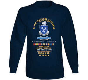 179th Infantry Regiment - Tomahawks - Iraq Surge 2008 W Cib - Oif - Iraq Svc X 300 Classic T Shirt, Crewneck Sweatshirt, Hoodie, Long Sleeve