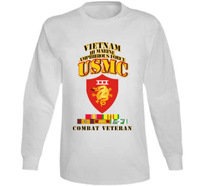 Usmc -  Iii Maf - Combat Vet  W Vn Svc Medals T Shirt