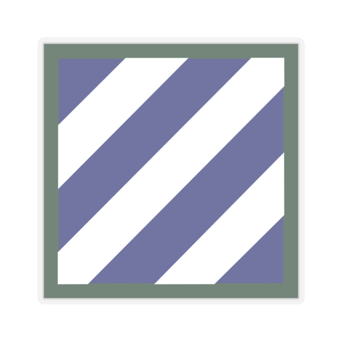 A kiss-Cut Stickers depicting the 3rd Infantry Division