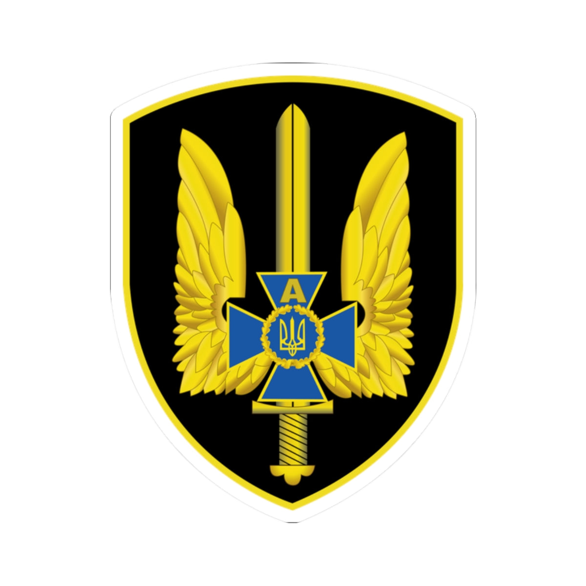 A kiss-Cut Stickers depicting the Ukraine, Alpha Group, Ukrainian Spetsnaz