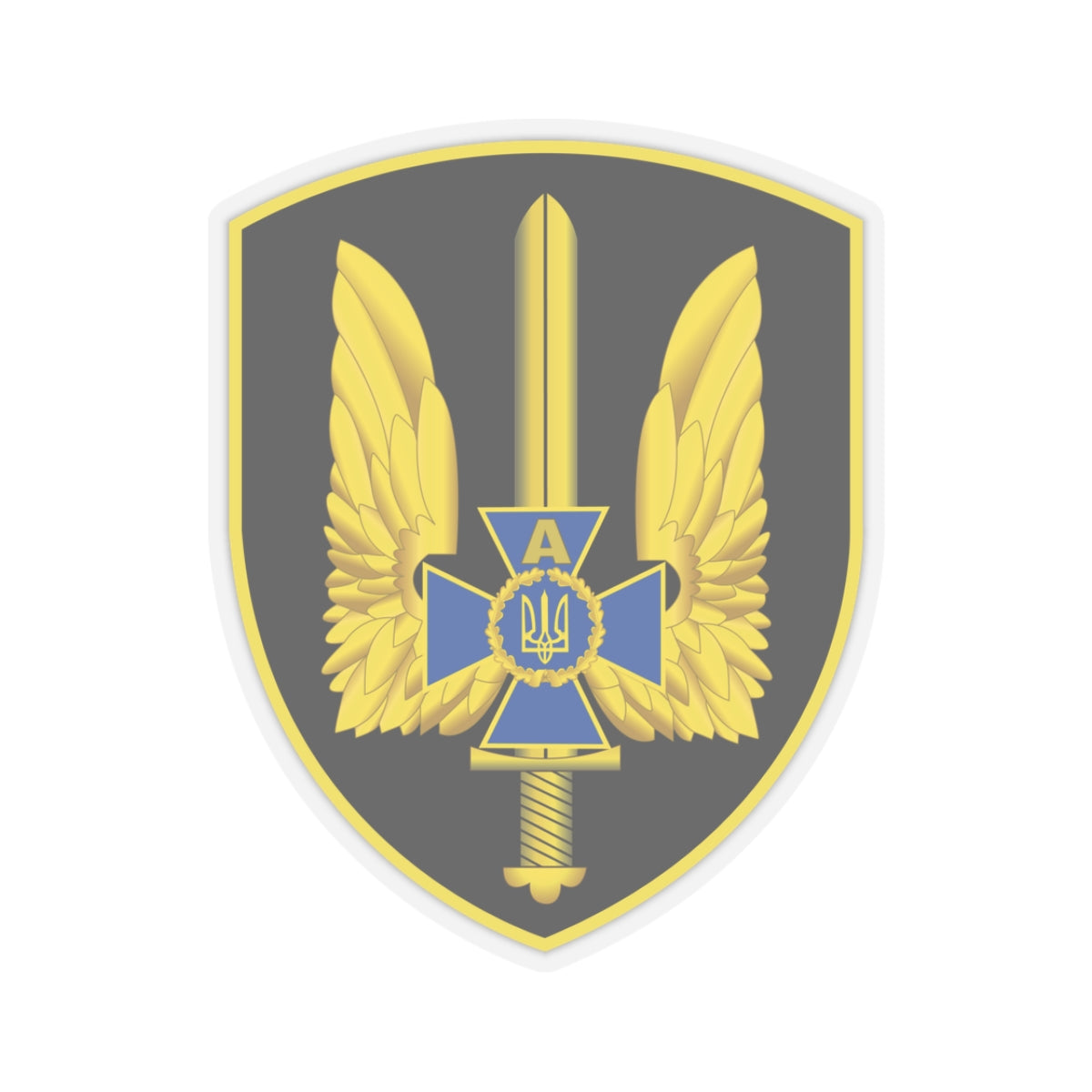 A kiss-Cut Stickers depicting the Ukraine, Alpha Group, Ukrainian Spetsnaz
