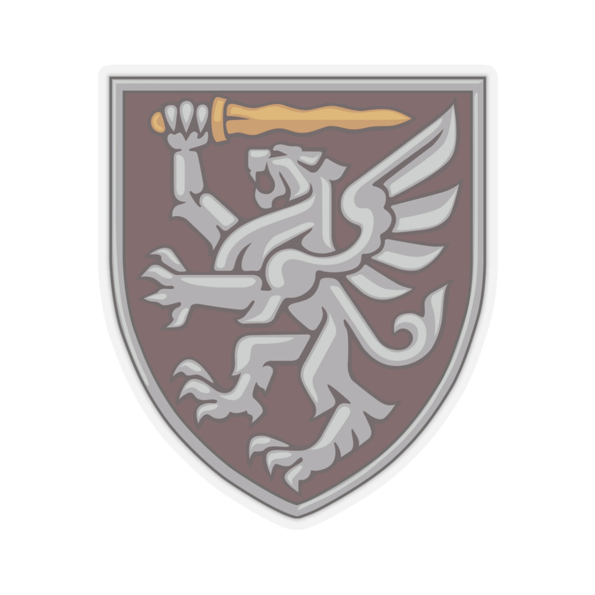 A kiss-Cut Stickers depicting Ukraine 80th Air Assault Brigade