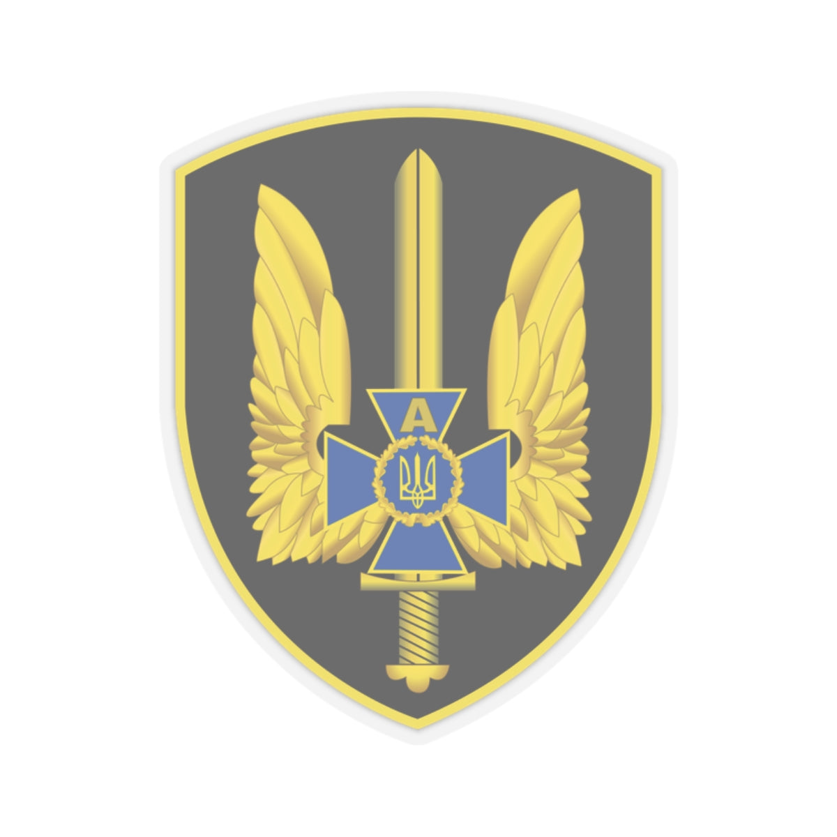 A kiss-Cut Stickers depicting the Ukraine, Alpha Group, Ukrainian Spetsnaz