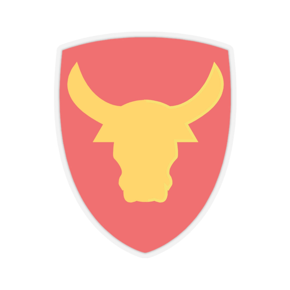 A kiss-Cut Stickers depicting the 12th Infantry Division, Philippine Division