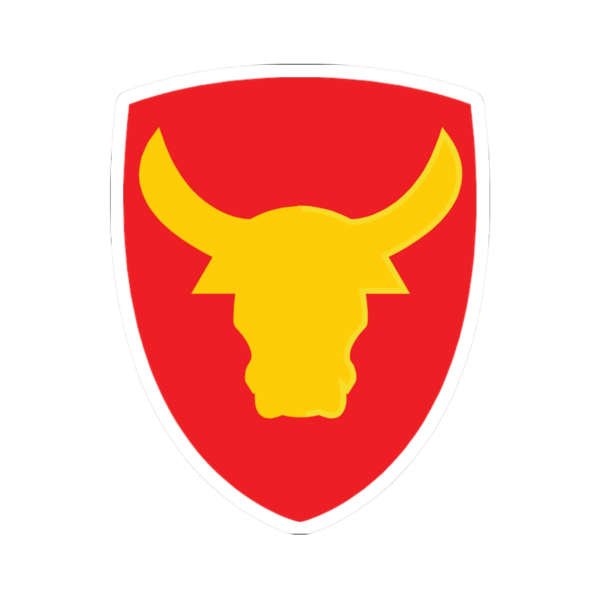 A kiss-Cut Stickers depicting the 12th Infantry Division, Philippine Division