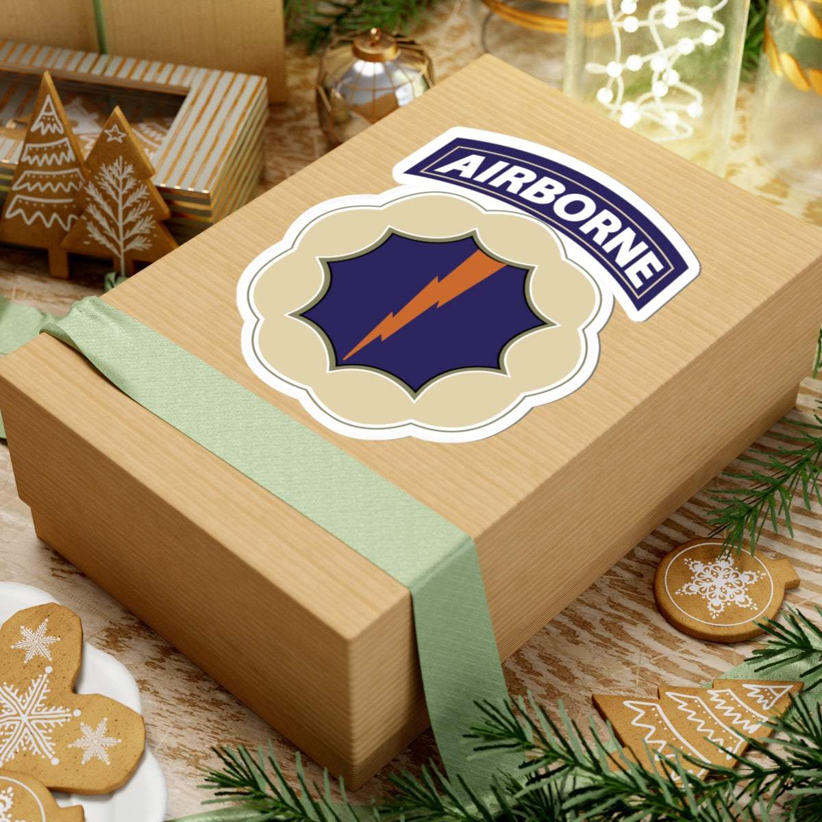 A kiss-Cut Stickers depicting the 9th Airborne Division was a fictional (phantom) unit created by the U.S. Army as part of Operation Fortitude, a World War II deception campaign designed to mislead German forces about the location of the Allied invasion of Europe.