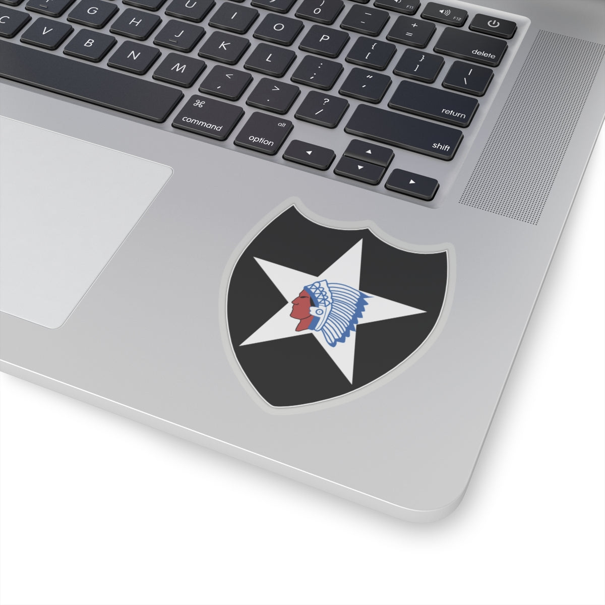 A kiss-Cut Stickers depicting the 2nd Infantry Division 