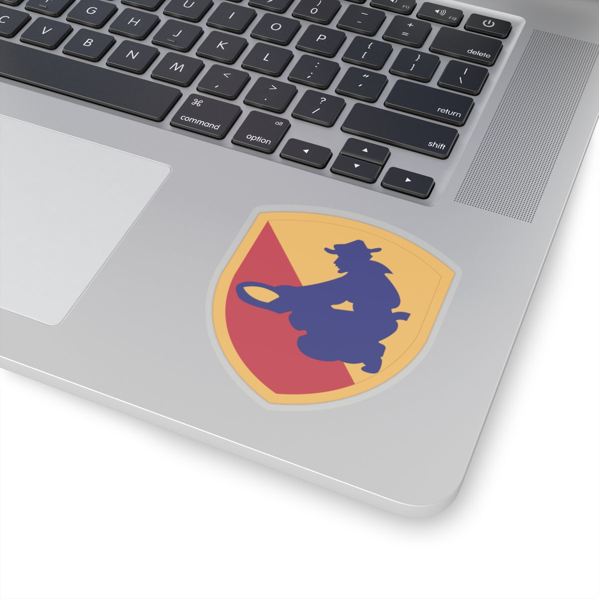 A kiss-Cut Stickers depicting The 49th Infantry Division was a unit of the United States Army National Guard during the old War.