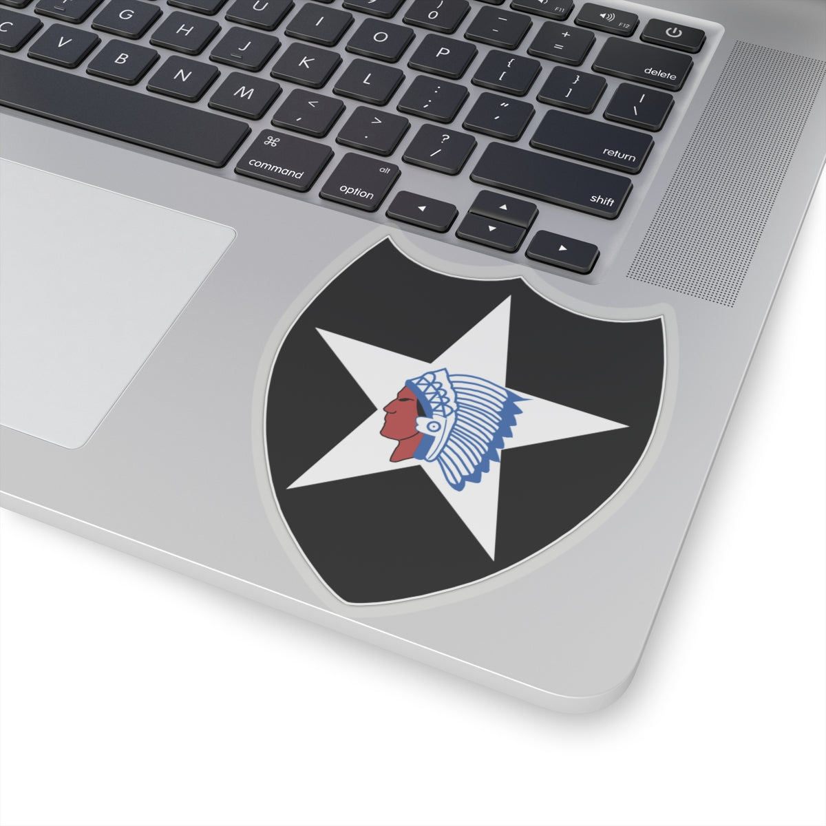 A kiss-Cut Stickers depicting the 2nd Infantry Division 