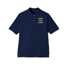 Load image into Gallery viewer, Men&#39;s Piqué Polo - ARNG - DUI- ARNG New Jersey w Flag
