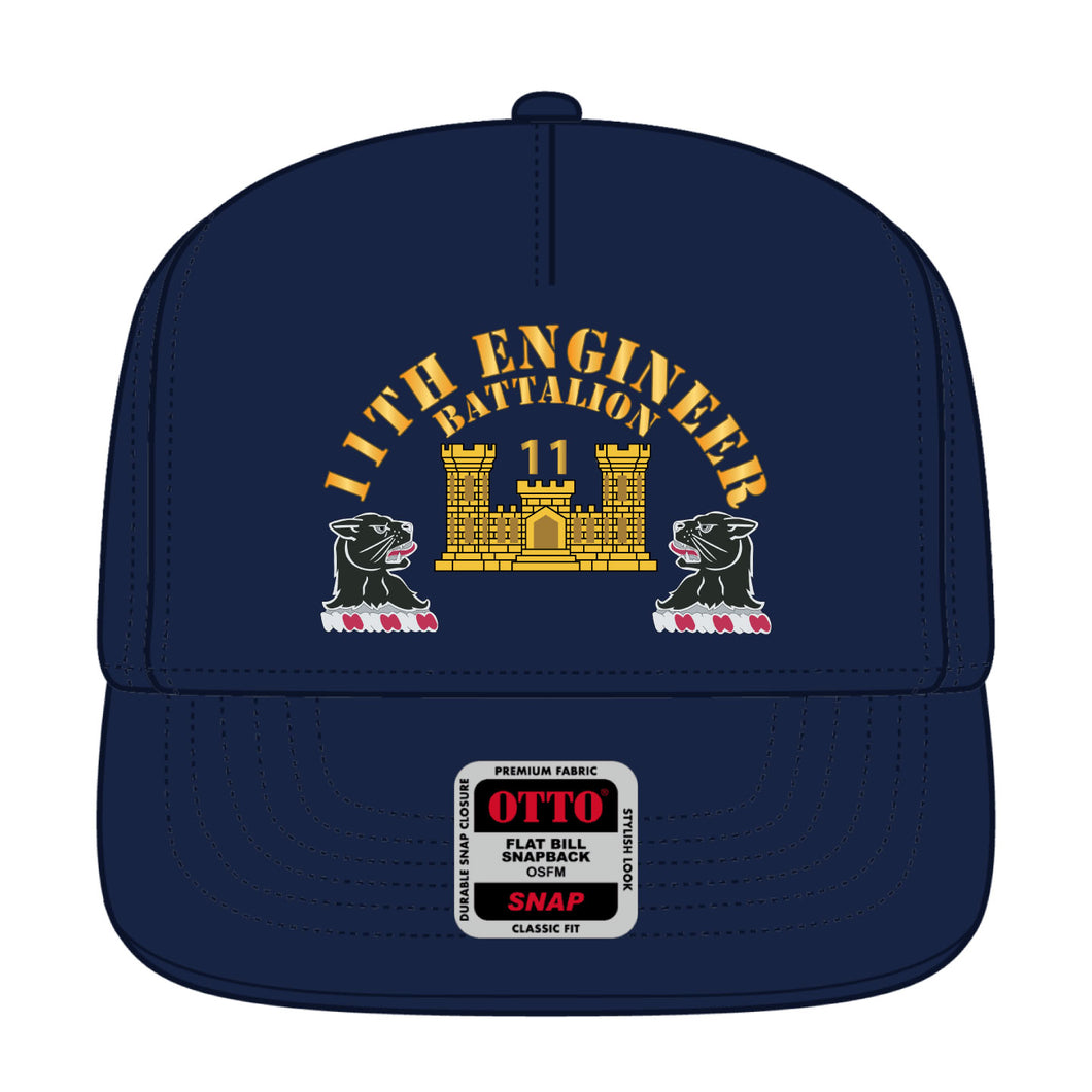 Baseball Cap - 11th Engineer Battalion - Hat X 300 - Film to Garment (FTG)