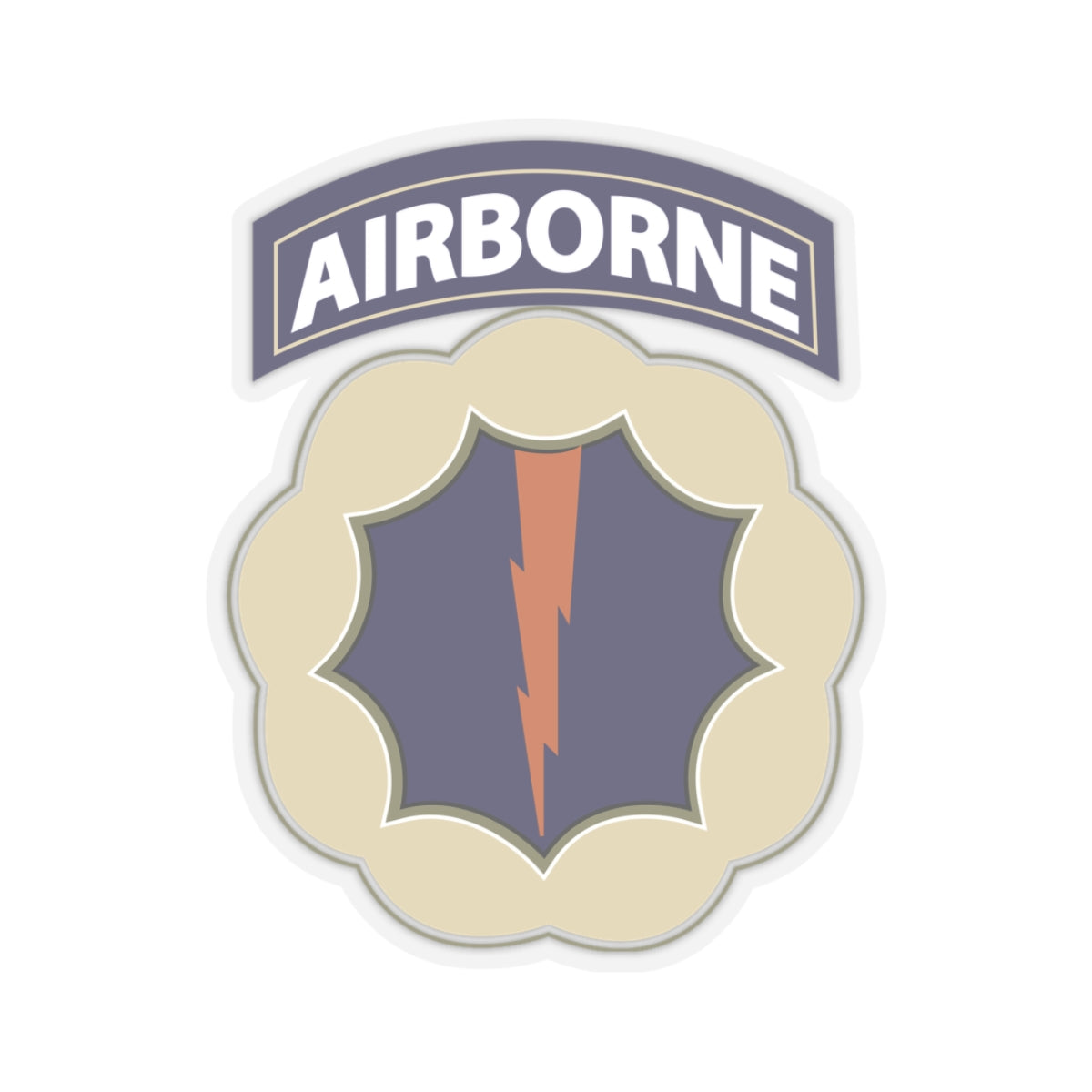 A kiss-Cut Stickers depicting the 9th Airborne Division was a fictional (phantom) unit created by the U.S. Army as part of Operation Fortitude, a World War II deception campaign designed to mislead German forces about the location of the Allied invasion of Europe.